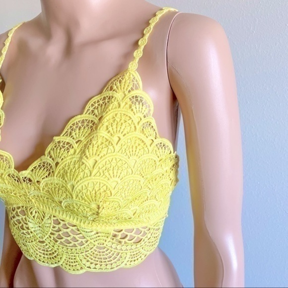 Women’s Free People Sunrise To Sunset Lace Bralette Top Medium - Picture 10 of 11